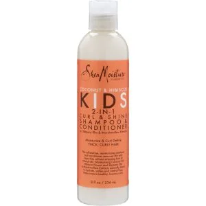 SheaMoisture Coconut and Hibiscus Kids 2-in-1 Curl and Shine Shampoo and Conditioner (236 mL.)
