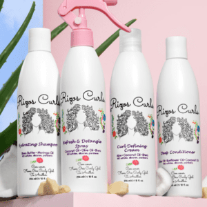 Rizos Curls 4-Step Bundle for defined, healthy, voluminous curls