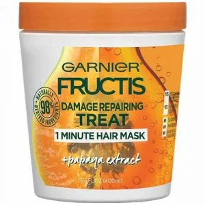 Garnier Fructis: Damage Repairing Treat 1 Minute Hair Mask + Papaya Extract (13,5 OZ - 400 mL)