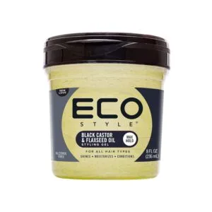 Ecoco Eco Style Professional Styling Gel Black Castor & Flaxseed Oil (8 oz.)