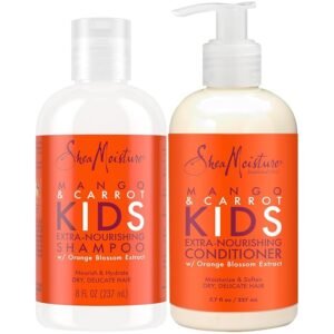 SheaMoisture Kit de champú y acondicionador hidratante de mango y zanahoria para niños