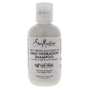 SheaMoisture Tamaño de Viaje, 100% Virgin Coconut Oil Daily Hydration Shampoo (3.2 oz.)